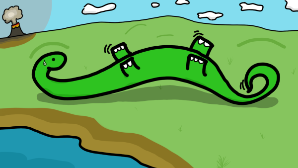 Dino in Trouble